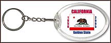 California State Quarter Keychain