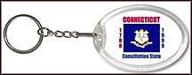 Connecticut State Quarter Keychain