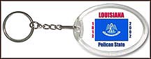 Louisiana State Quarter Keychain