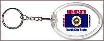Minnesota State Quarter Keychain