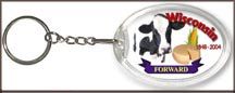 Wisconsin State Quarter Keychain